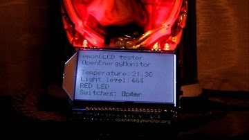 First test run of the Open Energy Monitor emonGLCD !