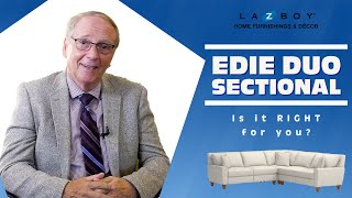 La-Z-Boy Furniture Reviews: Edie Duo Sectional (style & fit, options & upgrades, cost)