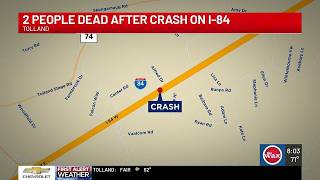 BREAKING 2 dead 1 hurt in crash involving dump truck on I-84 in Tolland