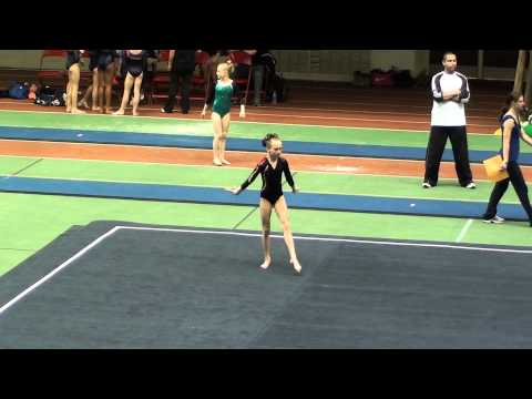 USAG Level 7 Illinois State Gymnastics Floor Routine for Skylar 2011