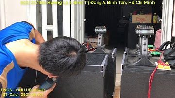 Quy trình lắp ráp hãng loa Array 40 đơn, đồng bộ NEO chính hãng ENOS cực đỉnh