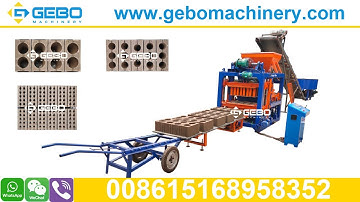 QT4-25 automatic multihole porous perforated cement brick making machine, hollow block maker machine