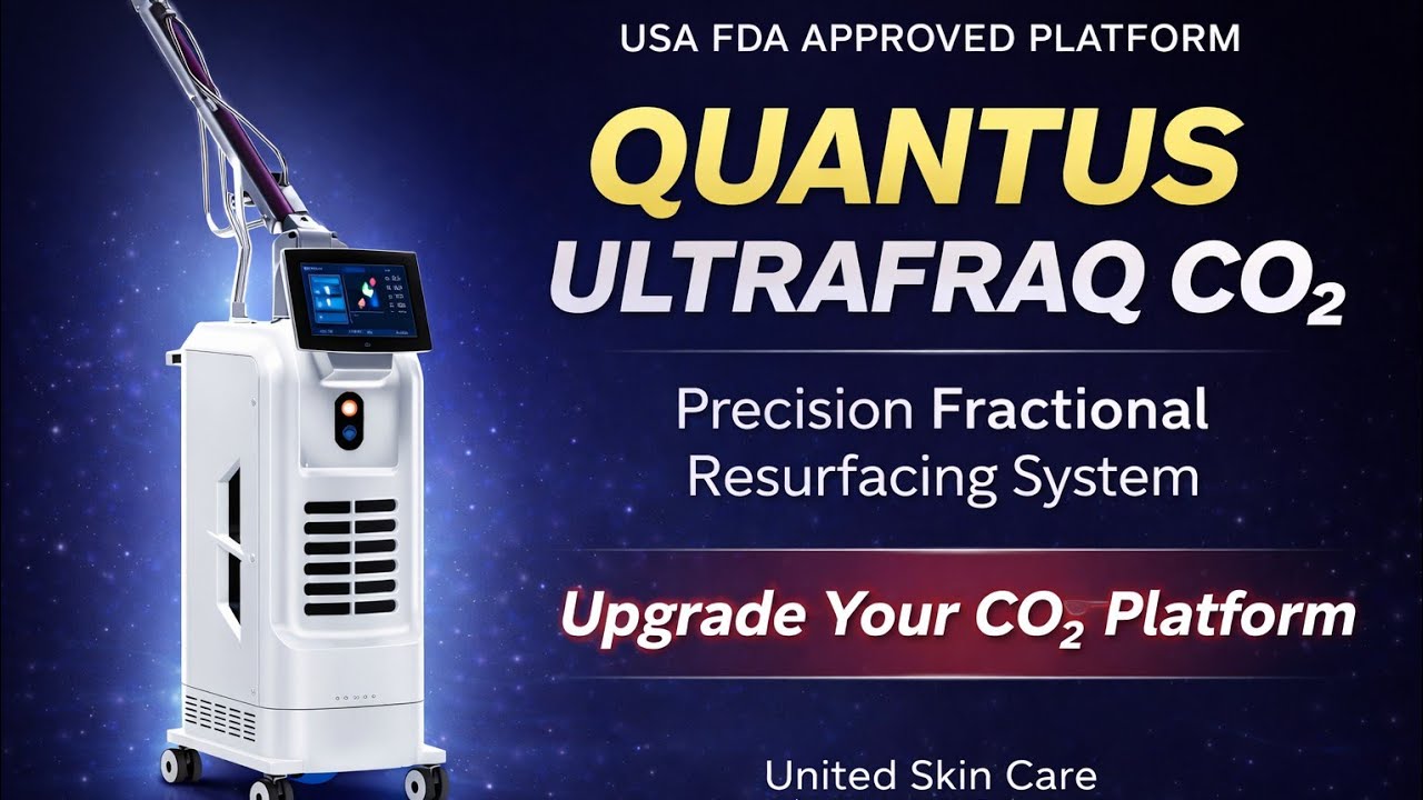 USA FDA CO2 Laser 60W RF Metal Tube | Quantus Ultra Beam for Clinics | United Skin Care