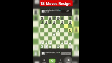 18 Moves Resign TheChessPlayeraOfficial #chessgame #chessworld #chessresign