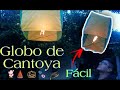 Como hacer un globo de cantoya fácil y rápido / Globo bocudito.