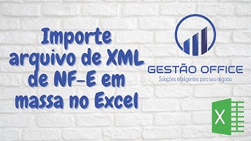 Planilha Excel Importação XML de NFe