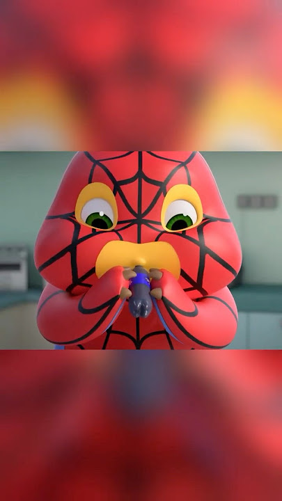 Spider-Nailoong! 🕸️ Xiao Qi tried to prank him… but it backfired! 😂🕷️ #nailoong #dinokuning #奶龙