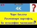 Чаро баъзеҳо Раҳмоновро гузошта, ба мухолифин часпидаанд | Ё мисли қиссаи "Дон Кихот" ( #11 )