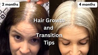 Hair Growth Tips And How To Make Your Gray Hair Transition Easier #grayhairjourney