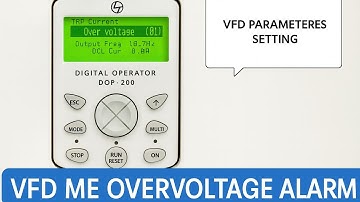 VFD ME OVERVOLTAGE ALARM #VIDEO #variabel #speed #drive | VARIABLE FREQUENCY DRIVE | #vfd