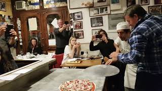 Pizzeria da baffetto, the best pizza in rome. Kevin Clack has made his own pizza.