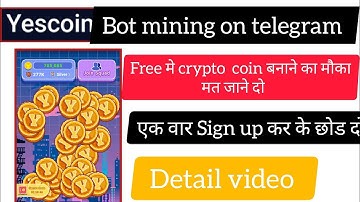 Yes coin mining telegram bot से कैसे करे l Learn how to mine Yes coin using the Telegram bot