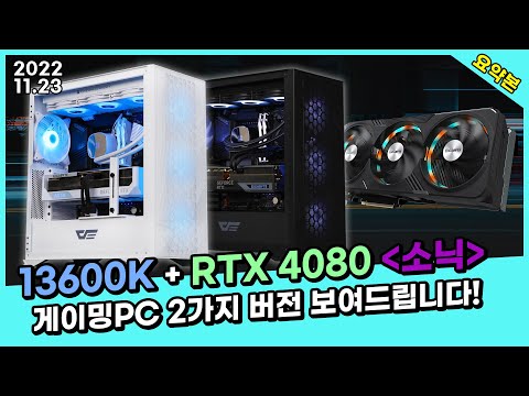 13600K + RTX 4080 이름값하는 게이밍 PC '소닉' 2가지 버전으로 소개해 드립니다!