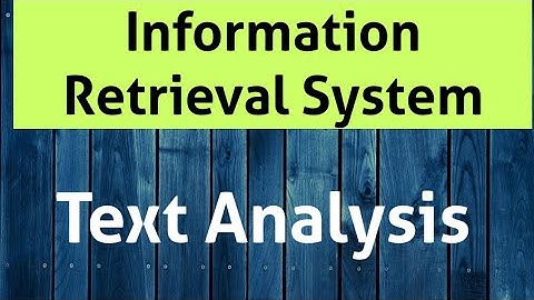 Text Analysis in Information Retrieval System || IRS in Telugu