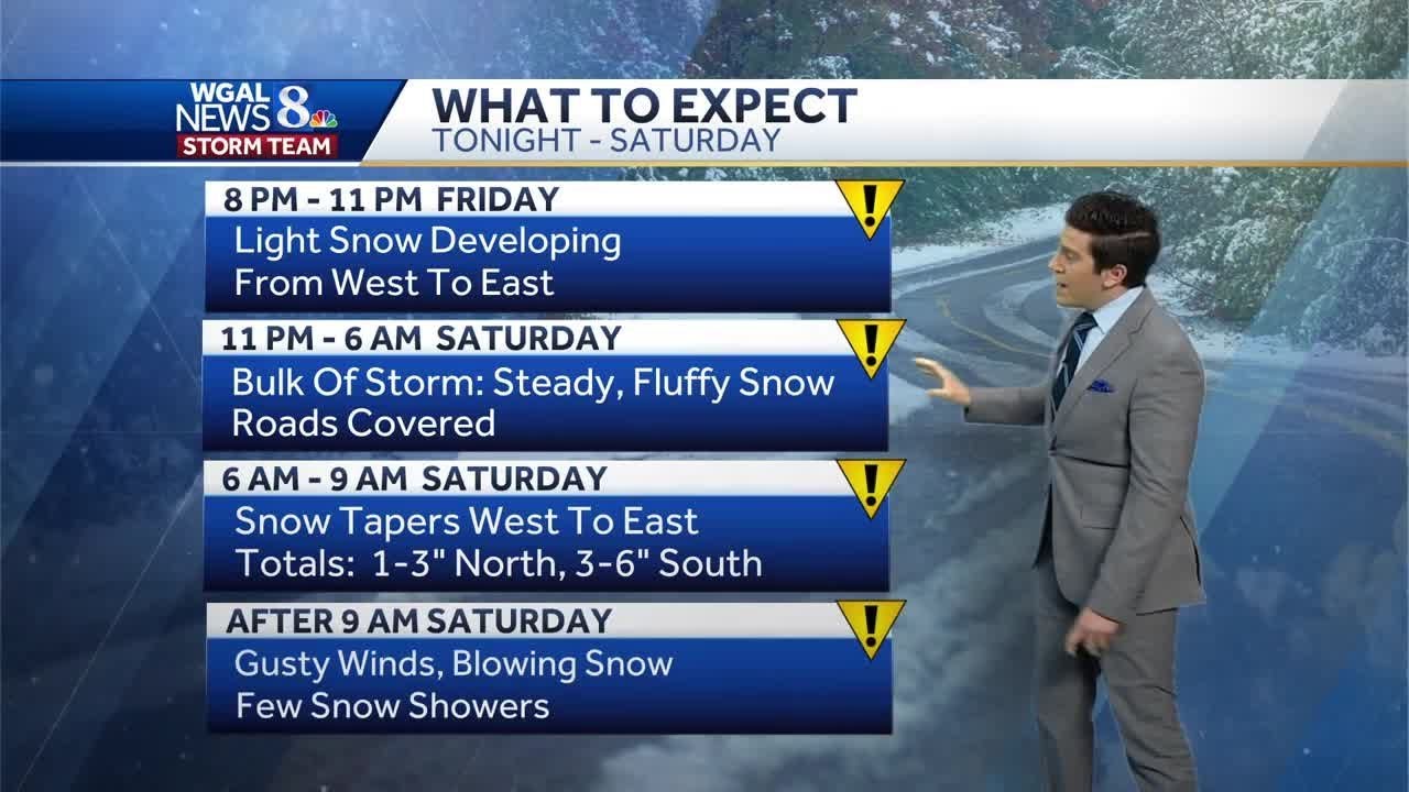 IMPACT: Next winter storm looms, snow begins Friday evening - YouTube
