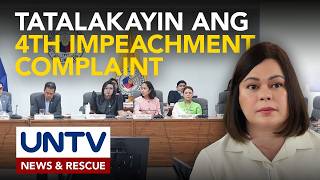 Sufficiency in substance ng 2 reklamong impeachment vs VP Sara, inaasahang pagbobotohan ngayong araw