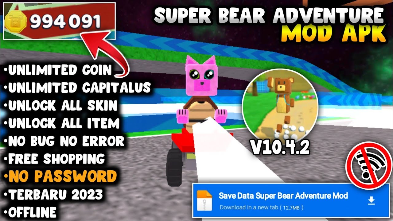 Stream Enjoy Super Bear Adventure APK with No Ads and Unlimited Coins from  uginblunse