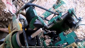 wood rod Threading Machine, used for broom or mop stick