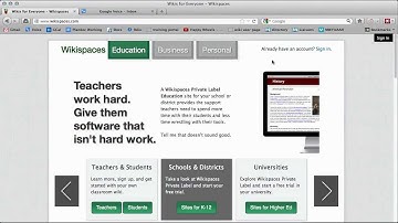 How to Sign Up for a Free Wikispaces.com Educational Account