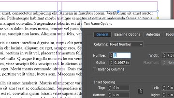 Create Columns of Text in InDesign