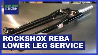 How to do a Rockshox Reba lower leg service