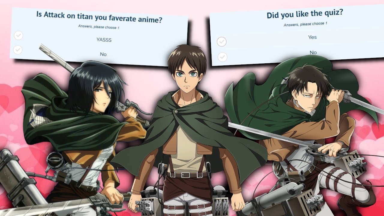 Using an Attack on Titan quiz to find my soulmate! - YouTube