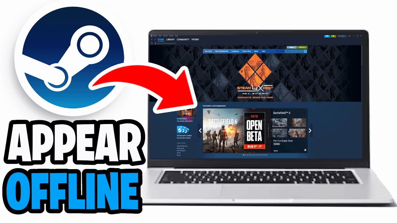 How To Appear Offline On Steam While Playing Online! - Tutorial - YouTube