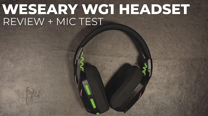 WESEARY WG1 Wireless Gaming Headset ($29.99) + Microphone Test