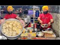 70 rs indian street food  sardar ji ke giant cheese burst momos paneer tikka masala cigar rolls