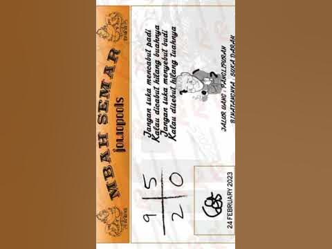 Syair HK Mbah Semar 24 February 2023 - YouTube