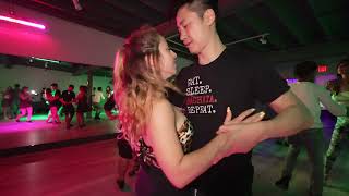 Clark and QueenSally Bachata social dance at Dancelife X centre Toronto Sep 3 2022