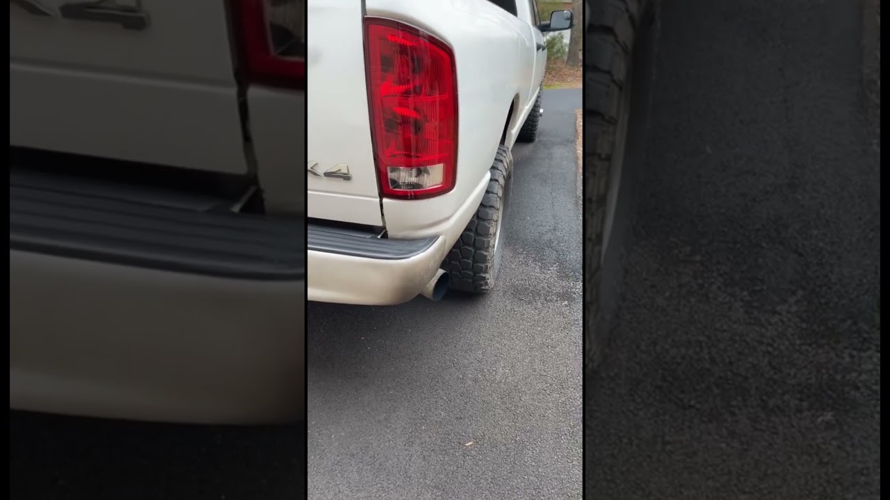 5.9 Cummins 5 inch turbo back straight pipe