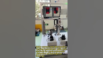 Eddy current non-destructive testing instrument for  detection of fuel injector forgings