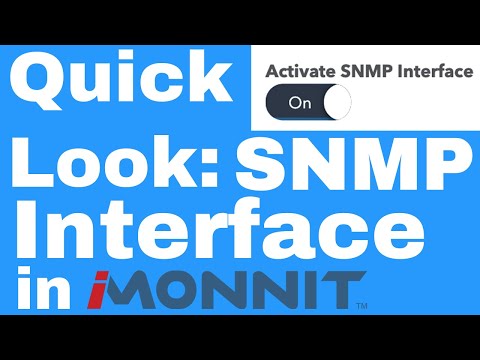 Quick Look: SNMP Interface in iMonnit