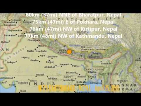 M 7.8 EARTHQUAKE - NEPAL - April 25, 2015