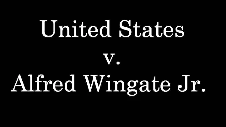 Oral Argument, United States v. Alfred Wingate Jr.