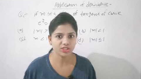 MCQ on tangent of curve in hindi for JEE Mains/ kvs PGT / master cadre  exam