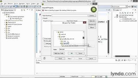 23 Importing and linking the Google Play services library