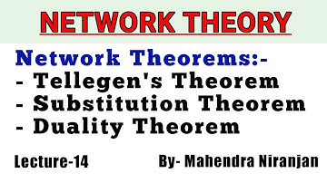 Network Theory | Lec-14 | Tellegen