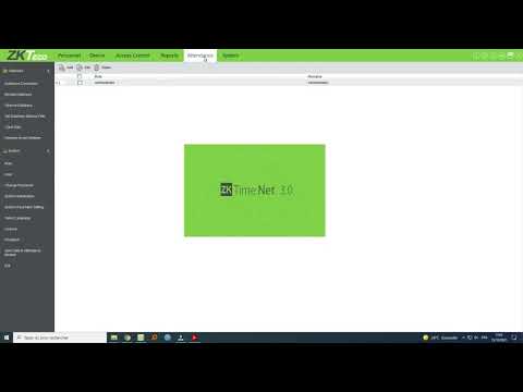 ZKAccess 3 5 #ZKTECO Installation & Programmation & Rapport de présence