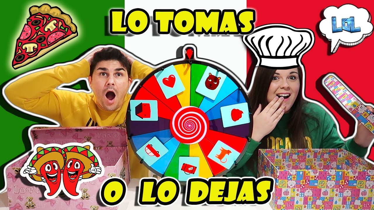 LO TOMAS O LO DEJAS PIZZA!! Take it or Leave it Pizza!! LOL Retos Divertidos