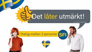 Dialog mellan två personer på svenska | Hos frisören