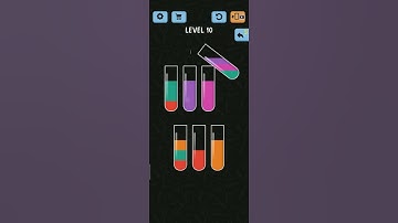 Water Color Sort Gameplay level 10 walkthrough #shorts