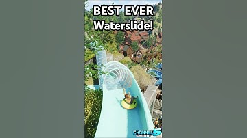 BEST EVER Waterslide!: Pixelheim Flumes #planetcoaster2  #themepark #gaming