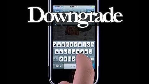 How to: Downgrade iPhone 3G iOS4 to 3.1.3/3.1.2 NO SHSH!