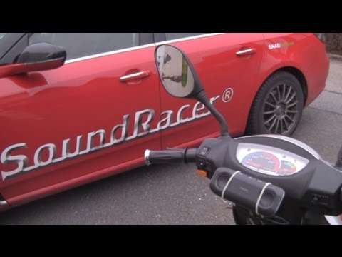 Electric scooter with V8 engine sound by SoundRacer EVEESS