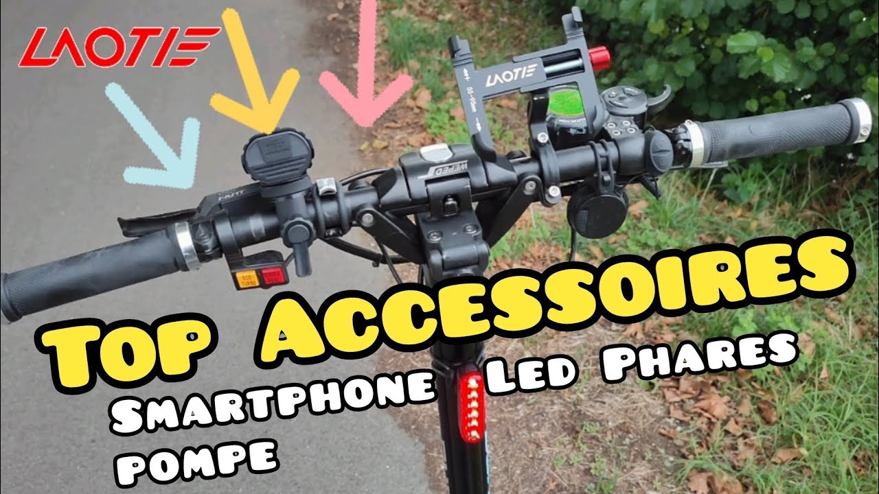 Top accessoires pour sa mobilité électrique 🛴🚲💨🫶 Support Smartphone et LEDs Laotie B02 BM2 LS80 Q7