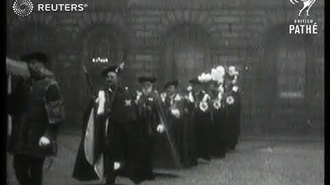 Knights of the Thistle parade in Edinburgh (1933)