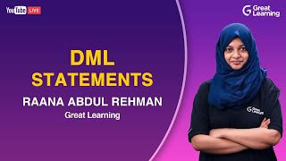 DML Statements | SQL Tutorials for Beginners | Great Learning