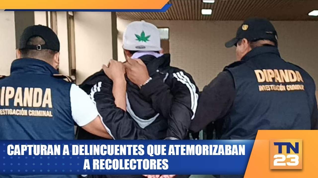 Capturan a delincuentes que atemorizaban a recolectores